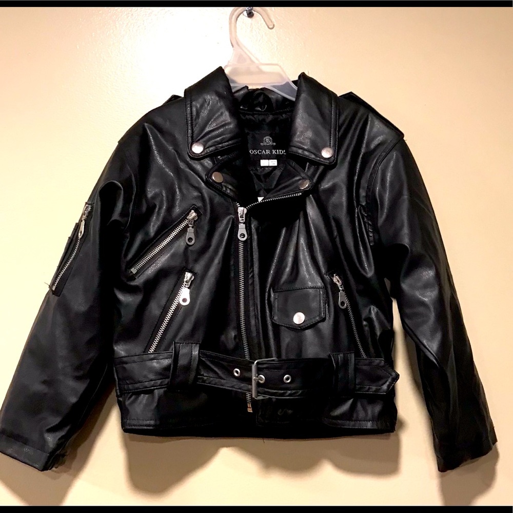 Boys faux leather jacket. OSCAR KIDS